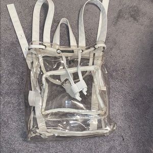 Clear backpack .